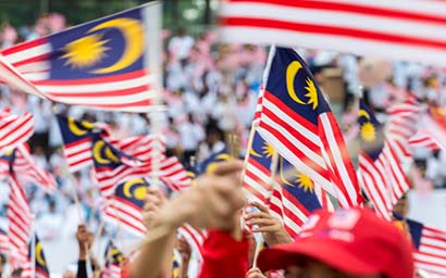 Malaysian flags 